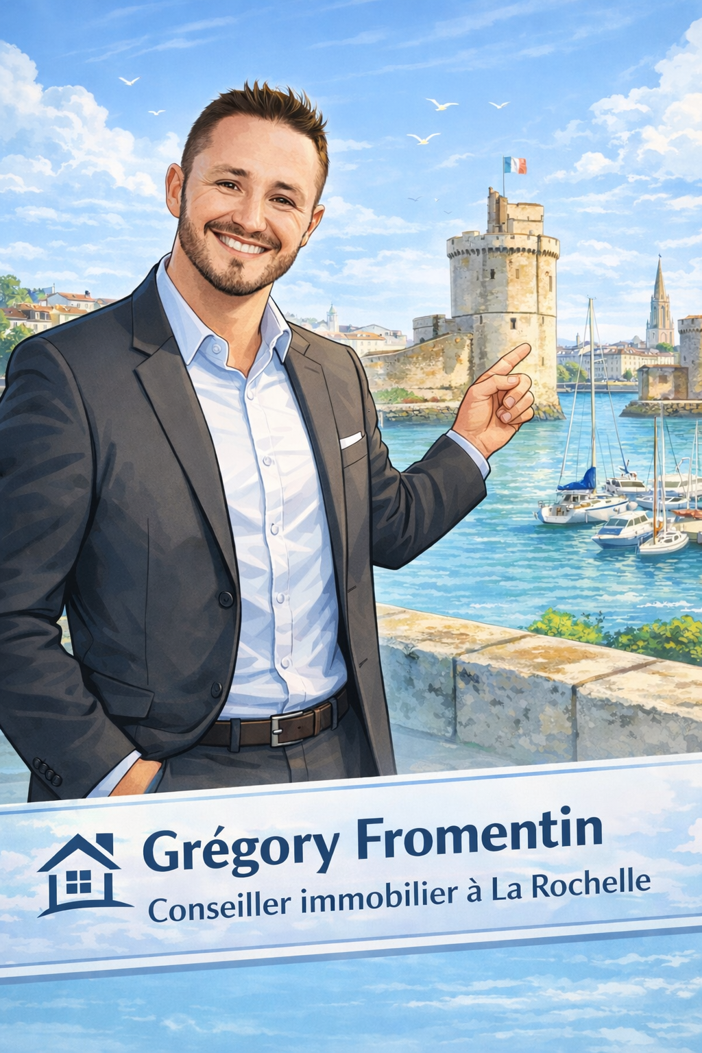 Grégory Fromentin, conseiller immobilier IAD à Clavette et La Rochelle