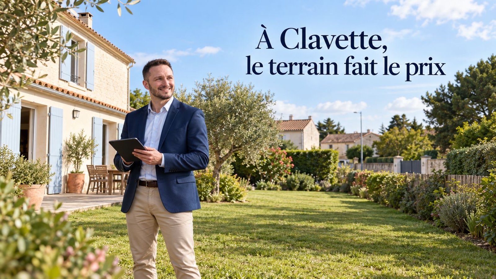 À Clavette, le terrain fait le prix : estimation d'une maison familiale depuis son jardin