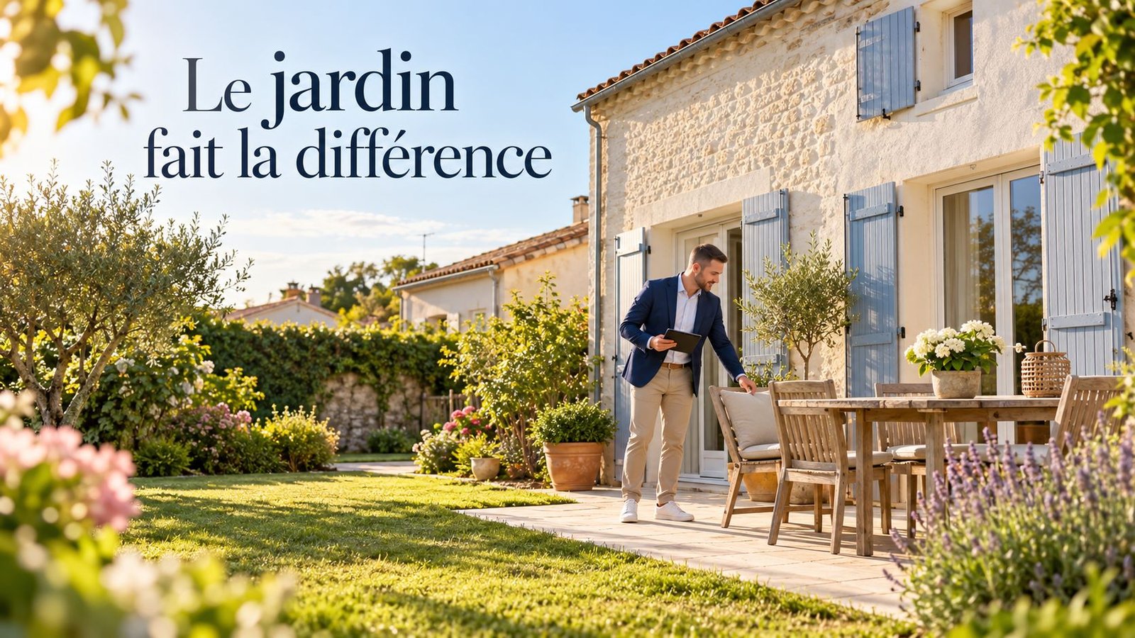 Le jardin fait la différence : maison de Clavette préparée pour sa mise en vente